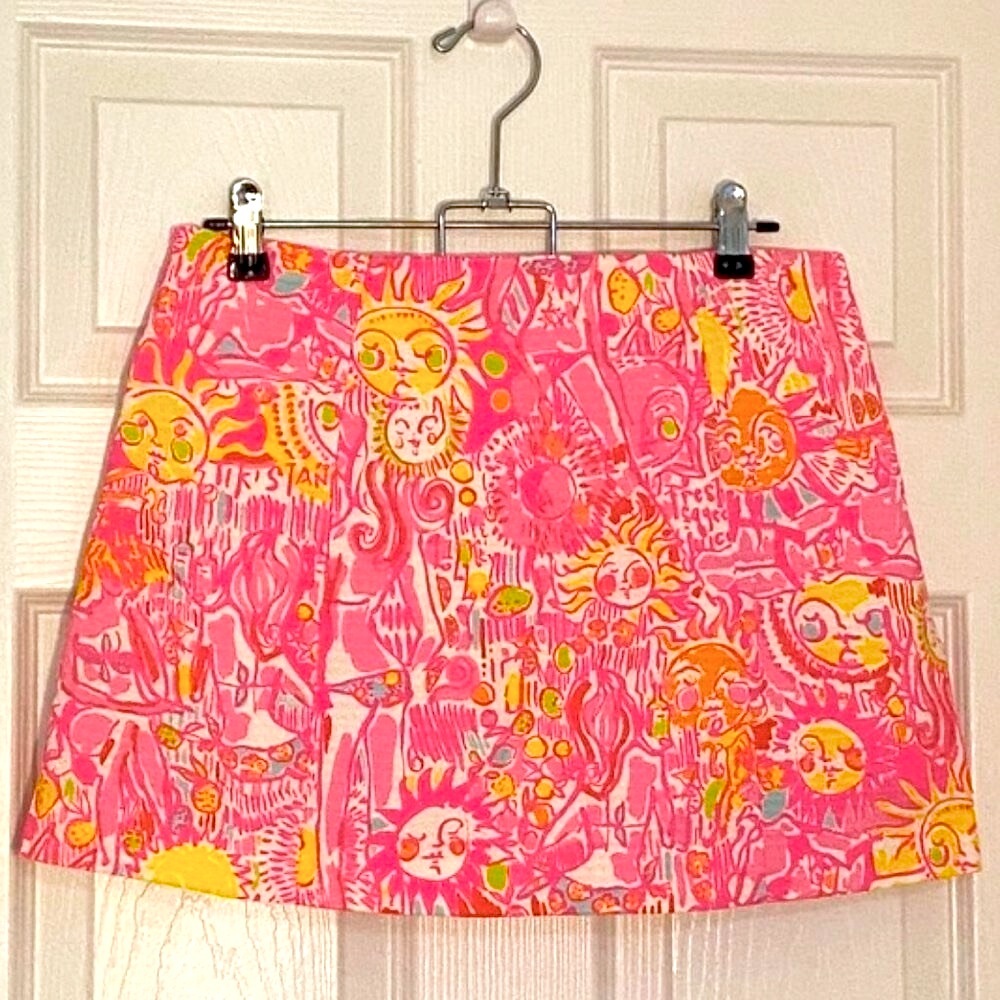 Lilly Pulitzer Kini In The Keys Skort / Pink Skirt with Hidden Shorts